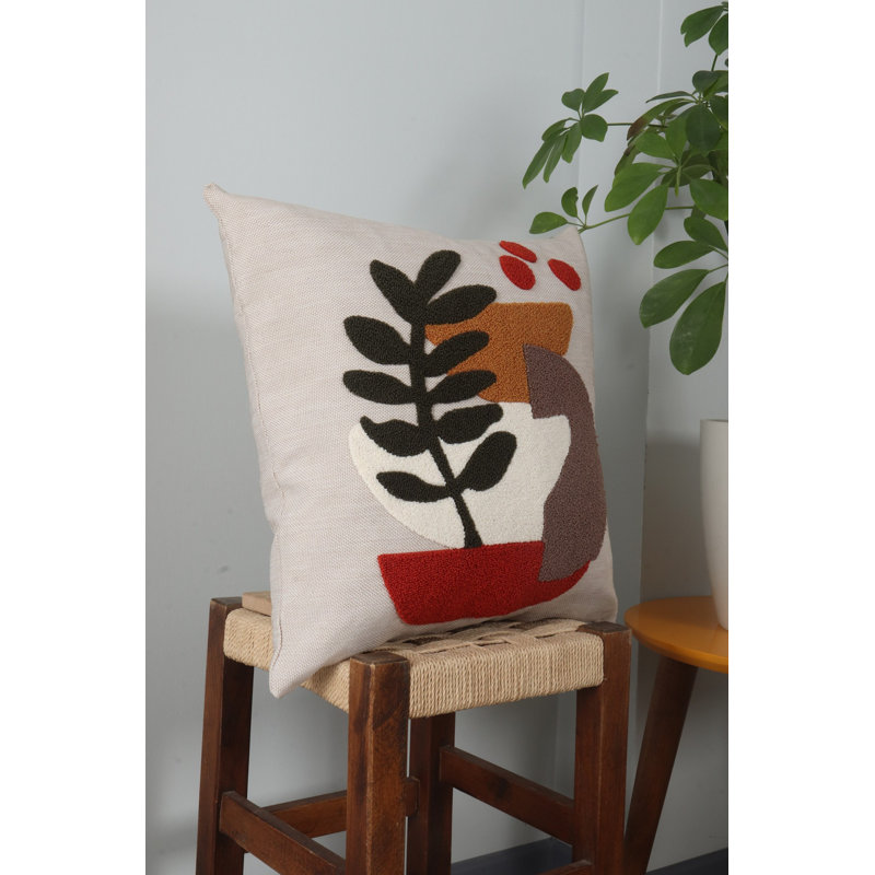 Premium Decorative Cushion, 17.0 x 17.0 inches, 100% Linen Cover with Silicone Filling | Soft and Comfortable | Perfect for Living Room, Bedroom, or Office Decor | Stylish and Versatile Home Accessory