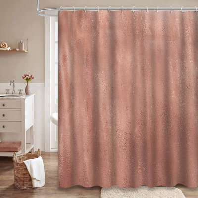 Rideau de douche Rose Copper Bronze
