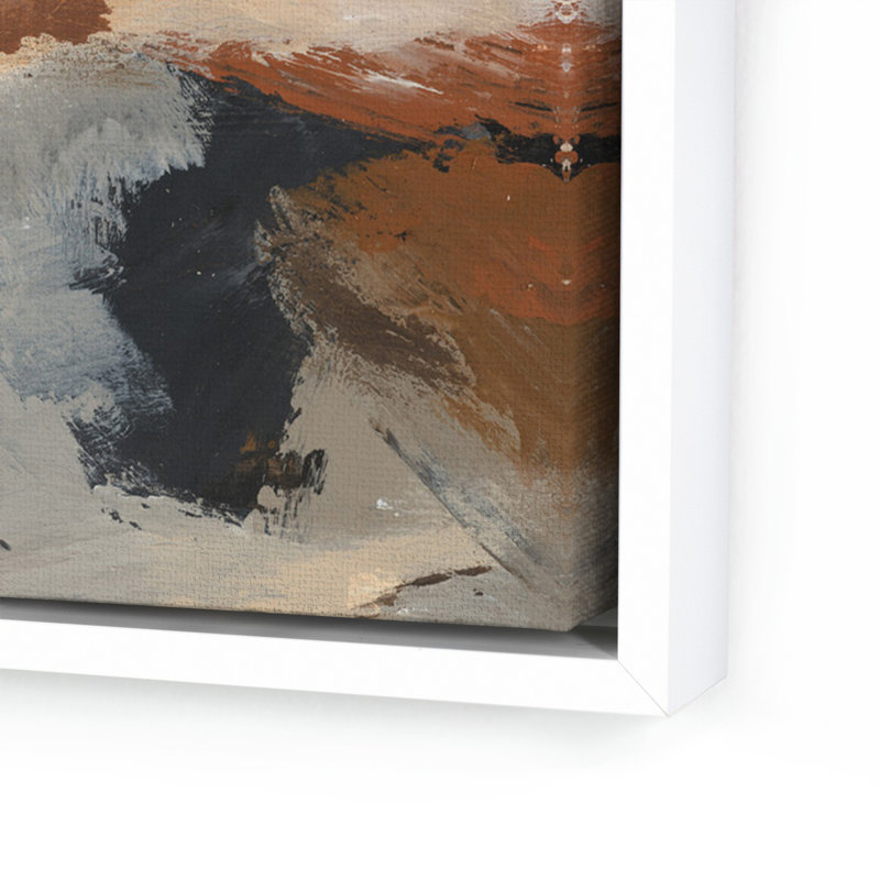 Desert No. 3 Painting by Melanie Biehle, White Maple Canvas Floater Framed, 40" H x 40" W