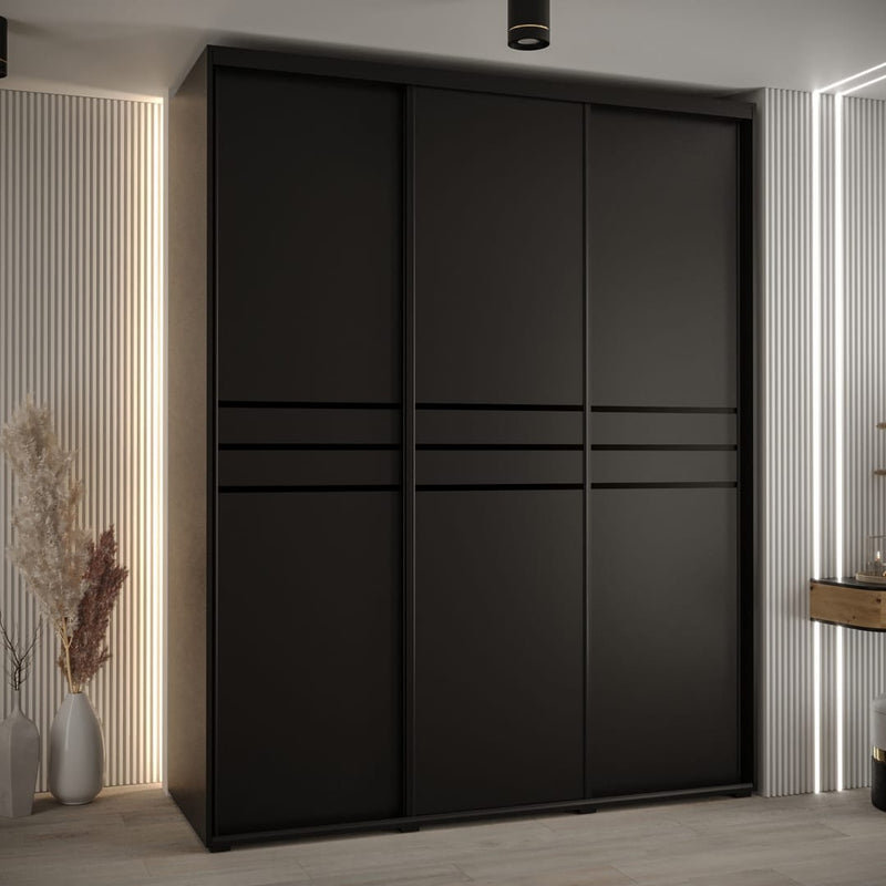 Cannes X 3 Door Steel Wardrobe