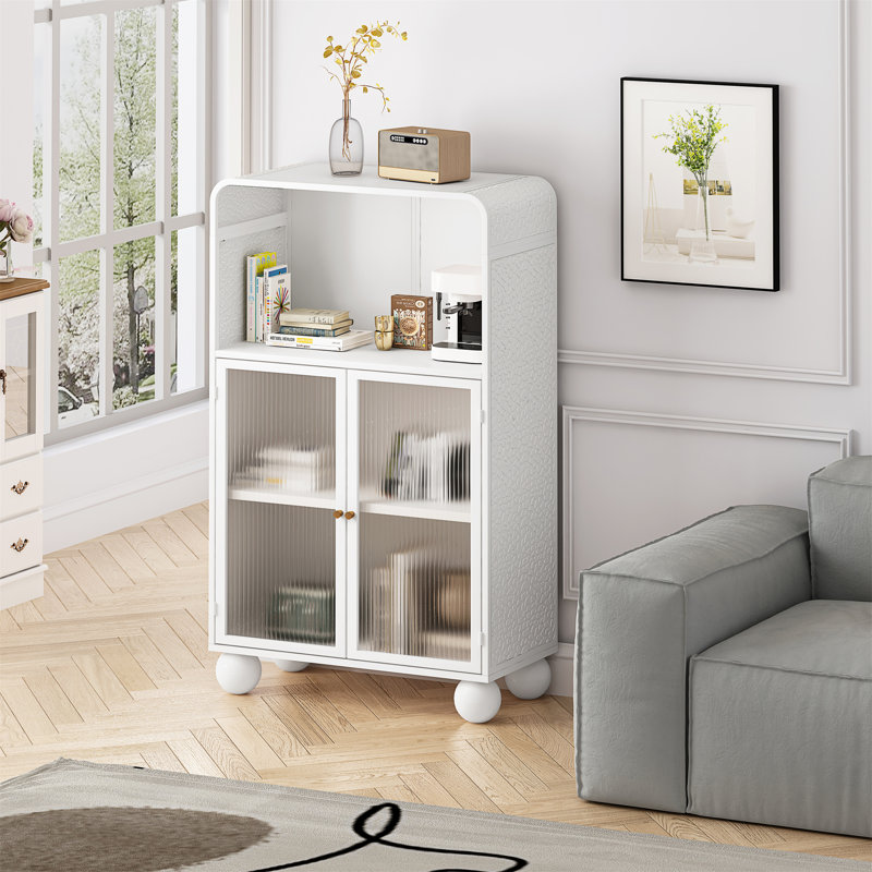 Armoire de rangement H 45,28 po, Blanc