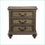 Table de chevet 3 tiroirs Traditional