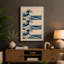 Great Wave Triptych Japandi - Wrapped Canvas-680982415-680982401