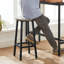Bar Stool with Metal Frame and Footrest-2105060656