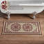 Tapis de bain en jacquard de polyester brun clair Custom House-571110784-571110786