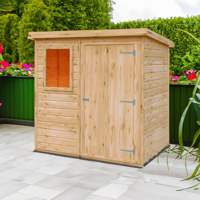 Perugia 6 Ft. W x 4 Ft. D Shiplap Pent Shed