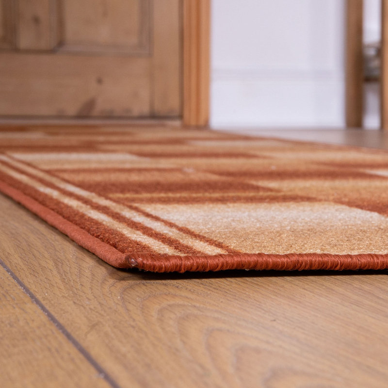 Runner Ikat Machine Tufted Area Rug, Runner 100 x 240 cm