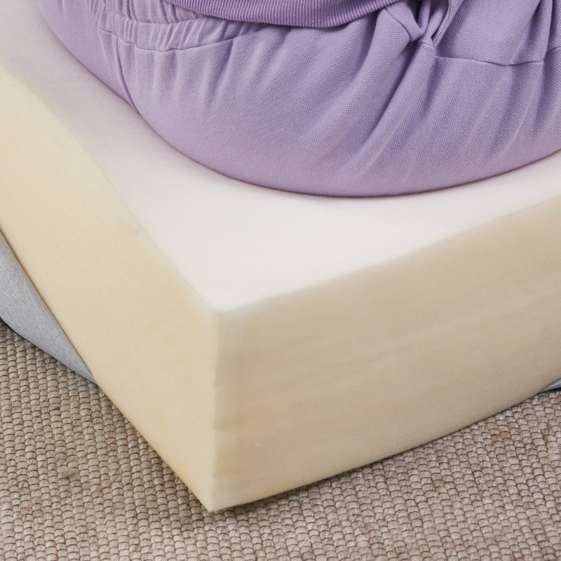 Canapé convertible Boneless, canapé de plancher pliable, 24" H x 52" W x 29.5" D, Beige