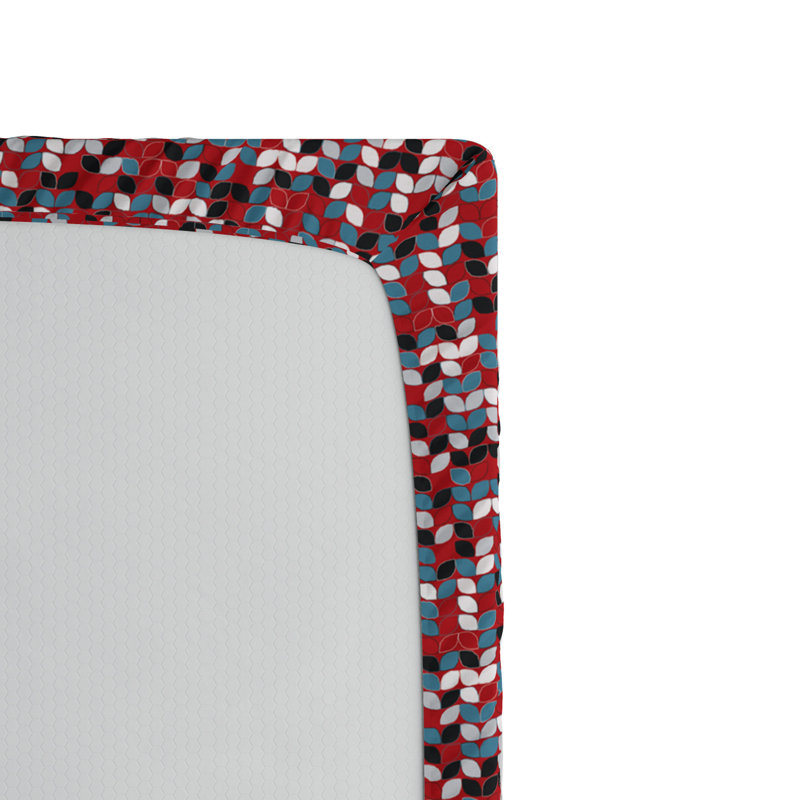 Microfiber Abstract Fitted Sheet, Queen Fitted Sheet