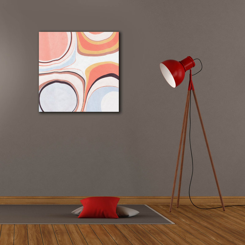 «Fluid Rings 2» par Annie Warren, art mural sur toile, 26 po x 26 po