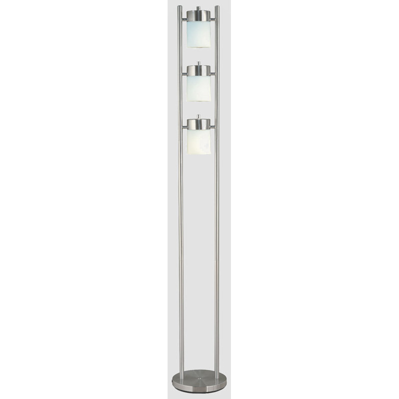 Lampe sur pied réglable 65 po Menides, Blanc