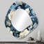 Miroir mural arctique traditionnel bleu et blanc arctique à motif botanique III-107229696