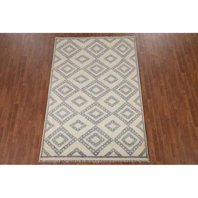 Tapis géométrique indien 5 x 8