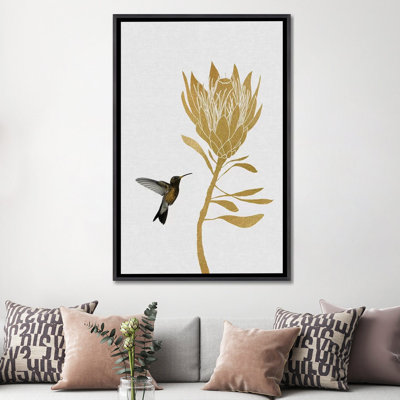 " Hummingbird & Flower II " by Orara Studio