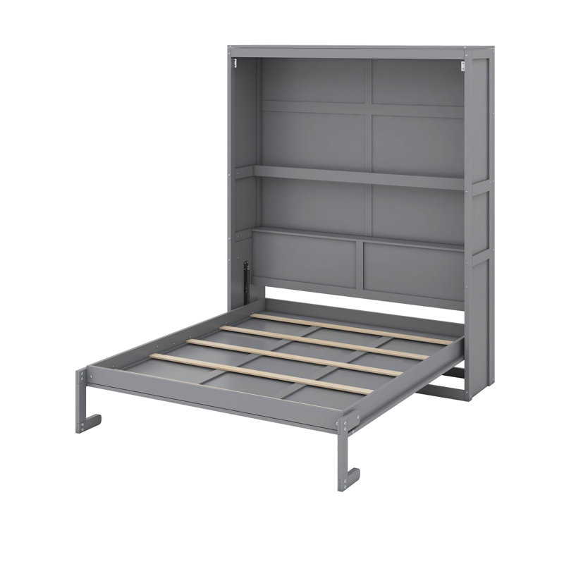 Grand lit escamotable avec tablettes