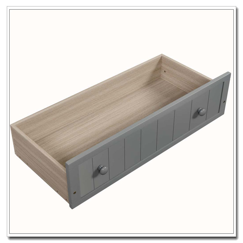Wooden Daybed with 2 drawers, Gray