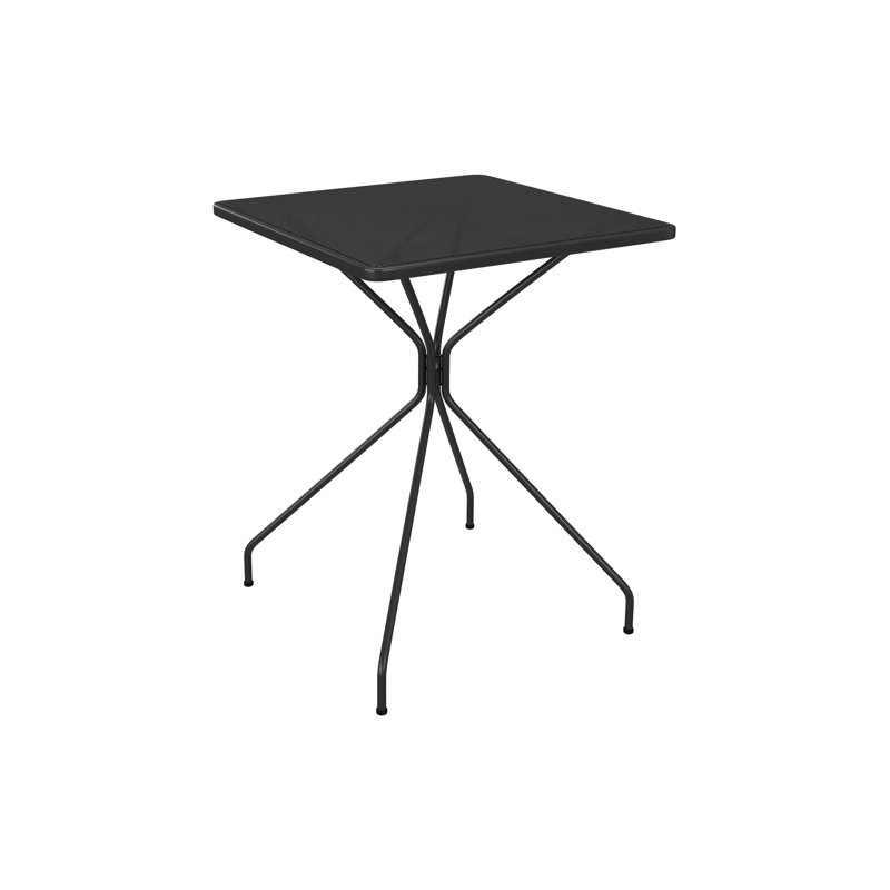 Table carrée pour l'extérieur L 32 po x l 32 po, Noir