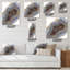Golden Core Agate - Horloge murale tendance-1105852562