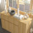 Multi-Function L-Shaped Rotating Desk With Adjustable Storage, Wooden Finish, And Integrated Wheels - Space-Saving Workstation