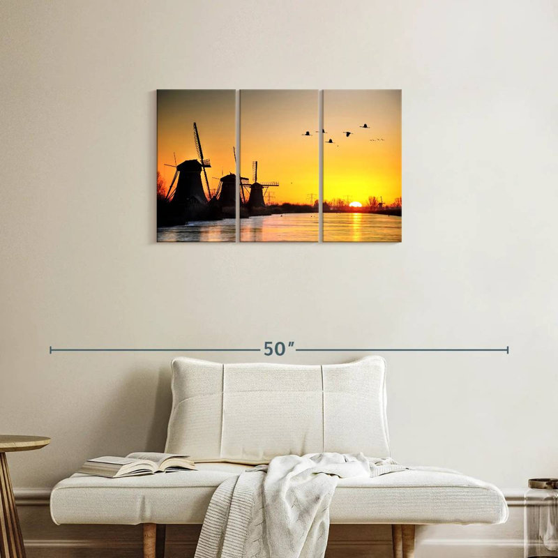 Alvord Sunrise Windmills, H 20 po x l 33 po