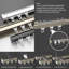 Tringle à rideaux à fixation au plafond, rail en alliage d'aluminium robuste de 39,4 po x 2 po, tringle à rideaux simple ultra silencieuse, mur ou plafond-566933165