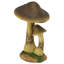 Statue mystique champignon brun clair forêt