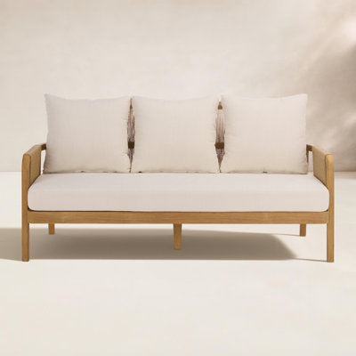 Tweedy 69" Teak Patio Sofa
