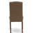 7 Piece Dining Table Set Consist of a Rectangle Dining Room Table and 6 Dark Coffee Linen Fabric Upholstered Parson Chairs, Mahogany-1871053196-1783077835-1783077832