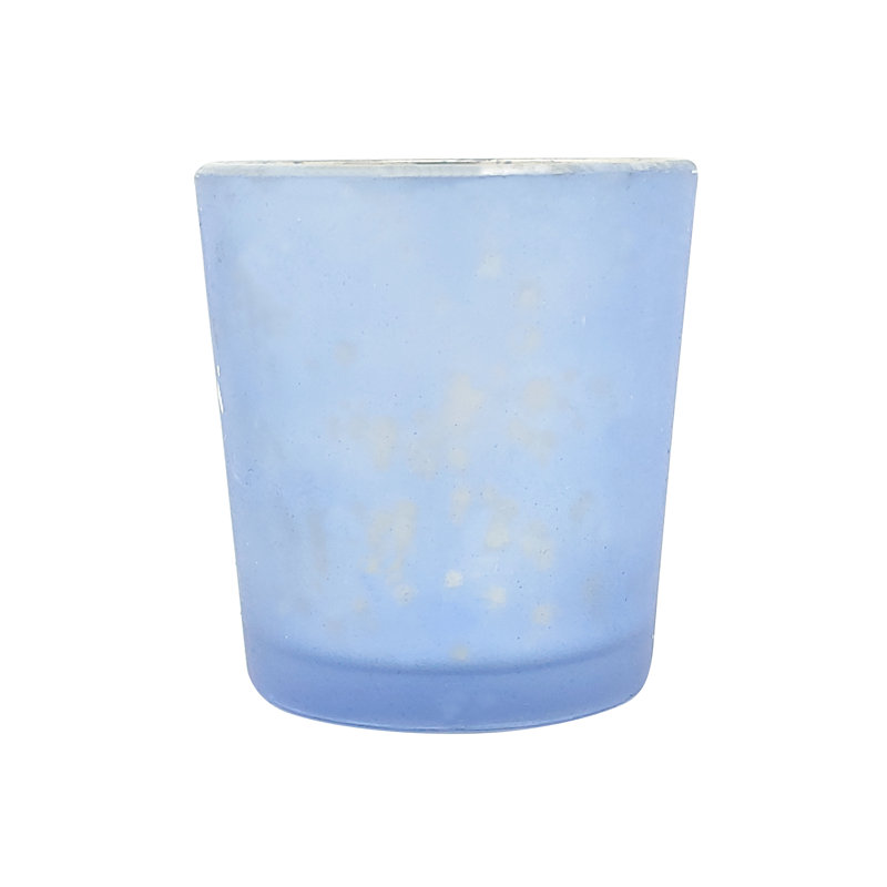 2.5'' H Glass Tabletop Votive Holder, Dark Blue, 4
