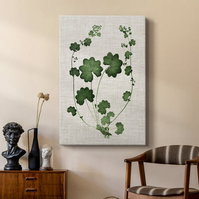 Feuillage de forêt sur toile de lin II - galerie Cavas sur mesure