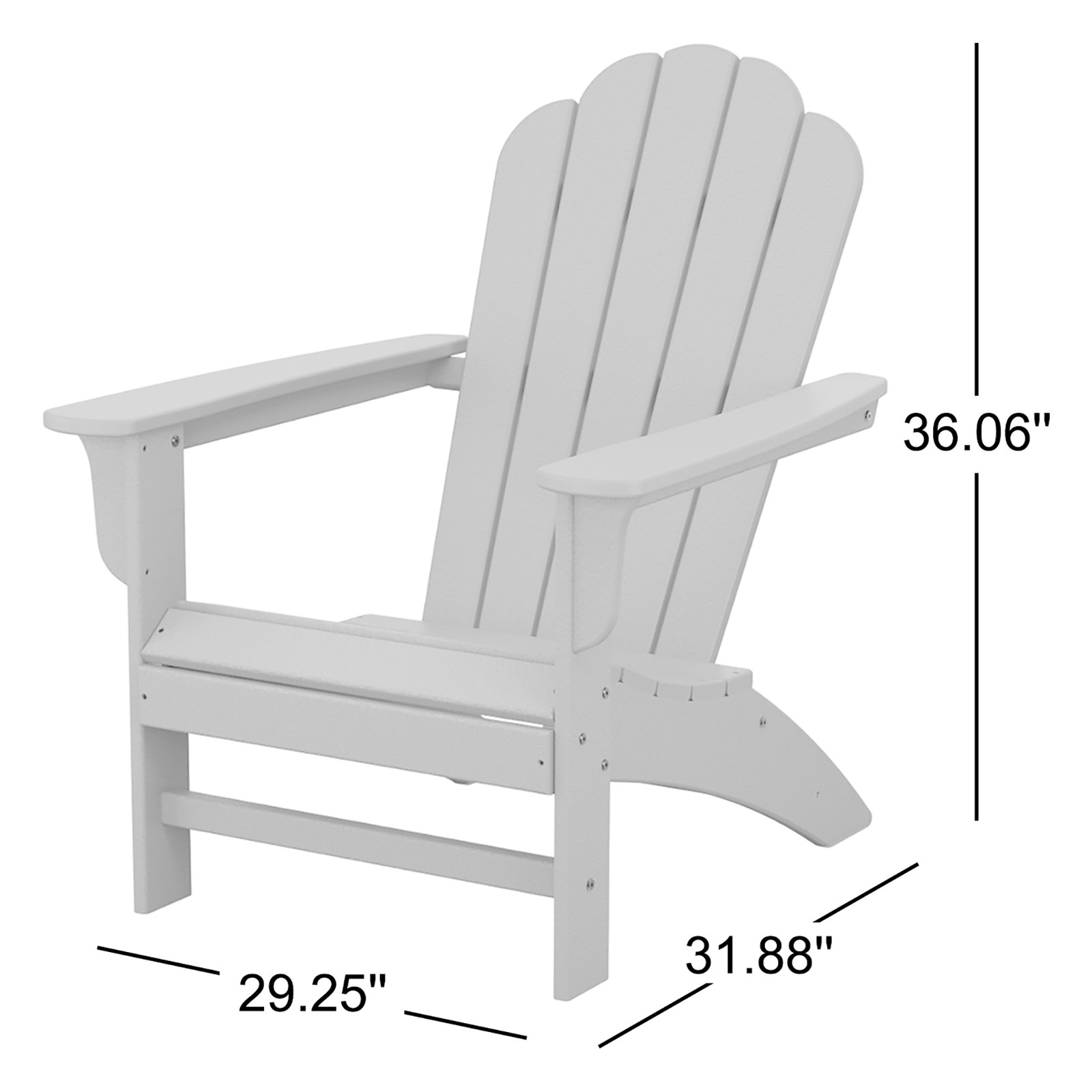 POLYWOOD® Cottage Adirondack Chair, Navy