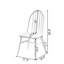 Chaise d'appoint en bois massif Demetiral-819723368