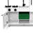 Delta Children Deluxe Modern Kitchen - Toy Kitchen Playset with Realistic Knobs that Turn/Click, Oven, Sink and Fridge/Freezer with Ice Maker