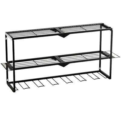 Heavy Duty Metal Tool Organizer For Garage And Workshop, 7 Drill Holder, Cordless Storage Rack, - Compatible Shelf, Practical Husbands On 's Day, Rust Power Adjustable Day Fathers, Compact Design