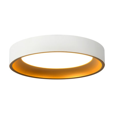 Nix 7-in Black dimmable LED Flush Mount