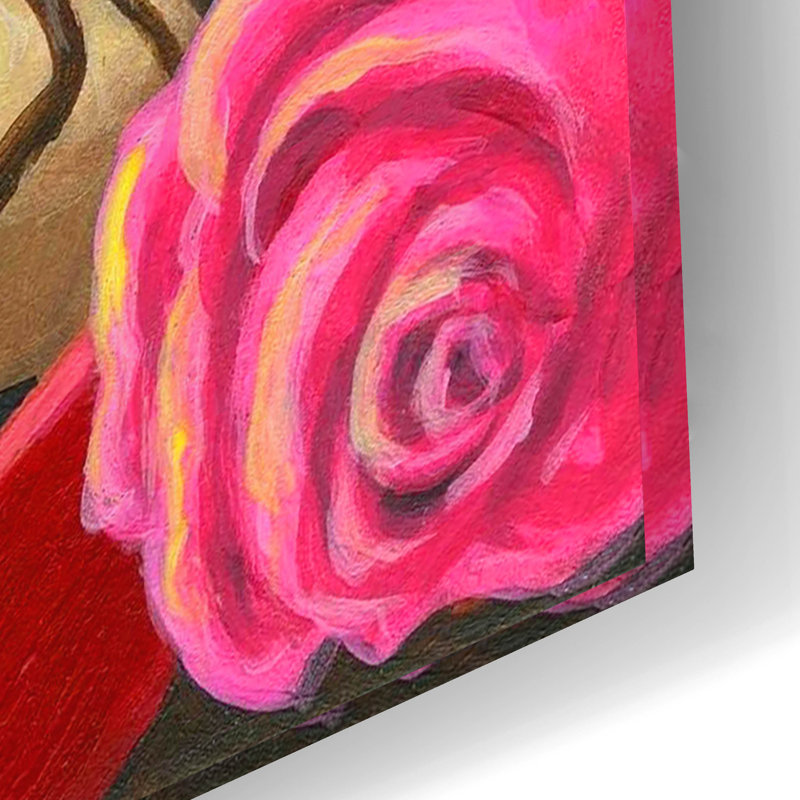 «Valentine Sweets» par Bridget Voth, art mural en verre acrylique, H 16 po x l 24 po x P 0,2 po