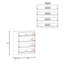 Commodes 4 tiroirs, ensemble de 2