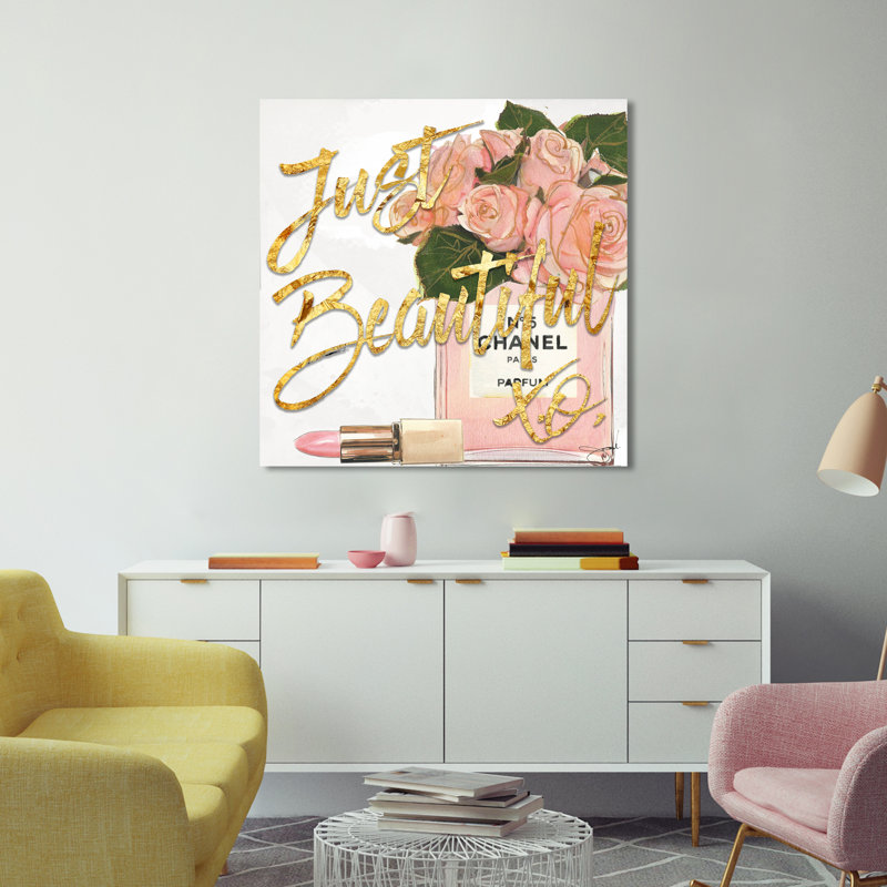 Just Beautiful Chanel 1 Piece Wrapped Canvas Wall Art, 102cm H x 102cm W x 3.8cm D