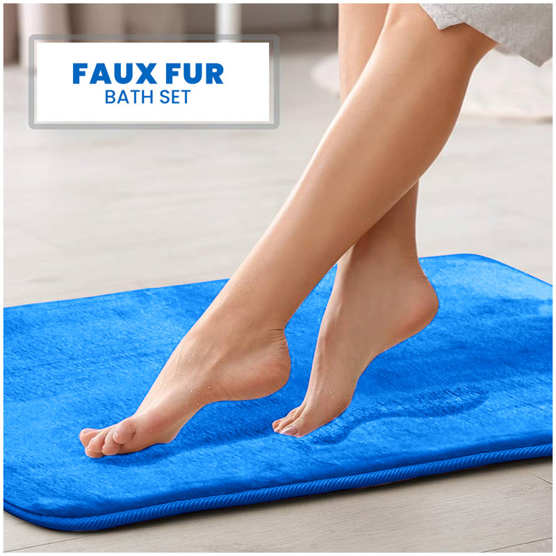Non-Slip Bath Mat, Blue