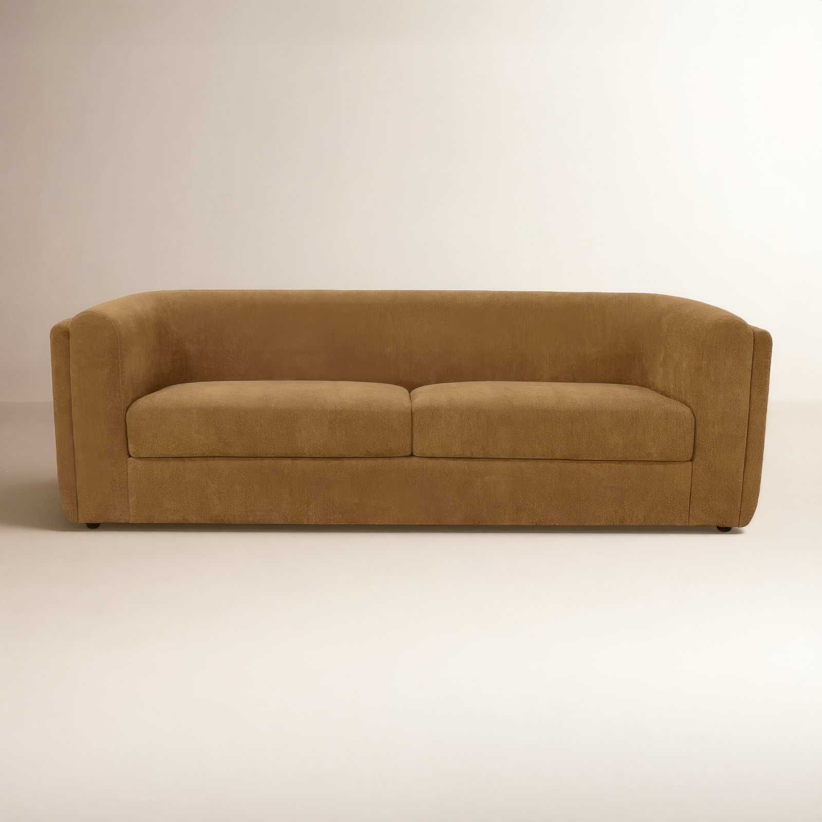 Willowdale 87" Upholstered Sofa, Ochre Brown
