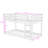 Twin Over Twin Wood Bunk Bed With Ladder And Guardrails-1990806508