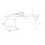 Bureau rectangulaire en bois manufacturé beige avec 6 tiroirs-109306411-109306413