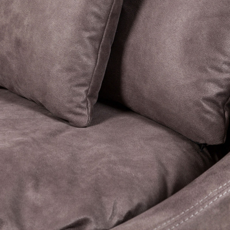 Fauteuil demi-tonneau l 48,7 po Nubuck