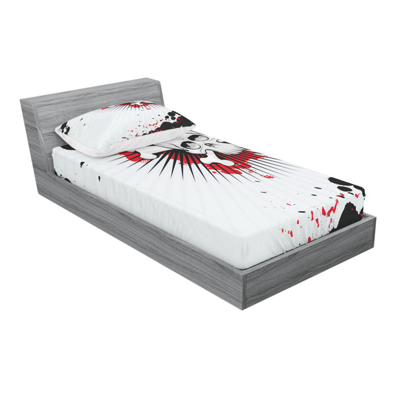 Microfiber Sheet Set, Twin Sheet Set with Fitted Sheet
