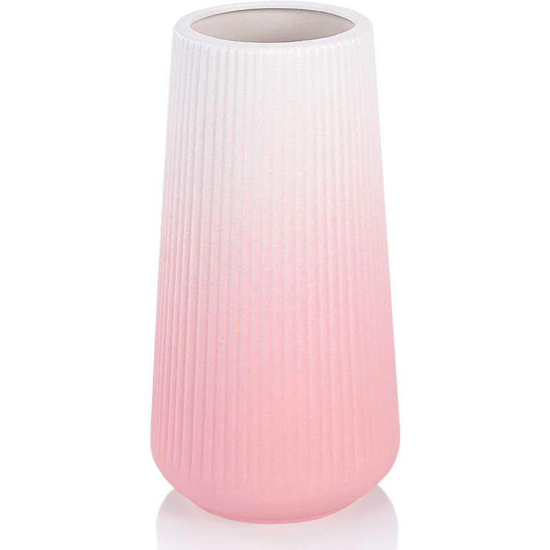 Ceramic Table Vase, Gradient Pink