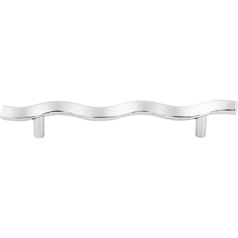 Wave Polished Chrome 7 1/4" Bar Pull with Mounting Hardware