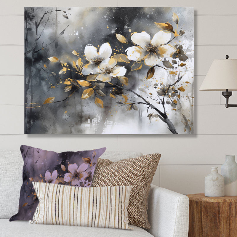 Ruckmani Daisy Tranquility sur impression sur toile, H 12 po x l 20 po x P 1 po, Toile tendue
