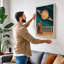Watchers of Distant Worlds Retro - Wrapped Canvas-1145439003-1145439004