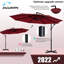 Parasols de patio en porte-à-faux 9 pi-345773457