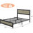 Industrial Platform Bed Frame With Charge Station, No Box Spring Needed-1002091928-1002091931